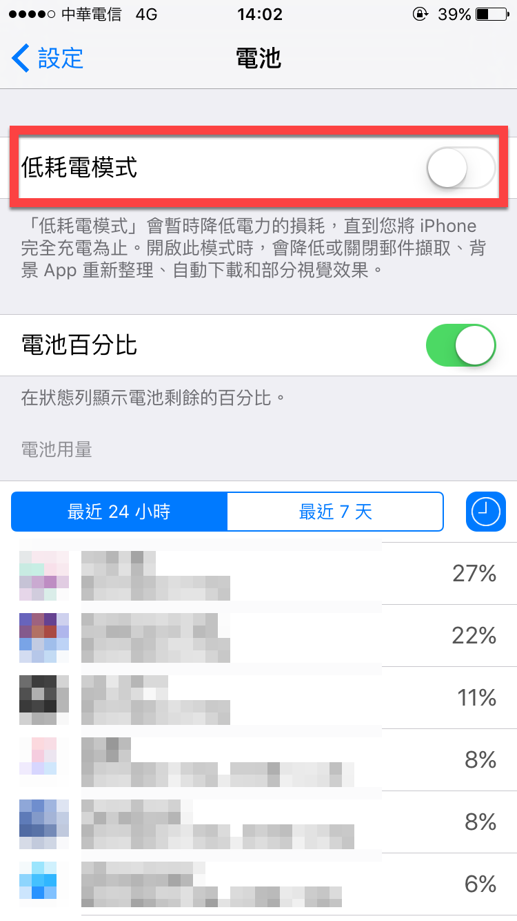 iPhone 省電模式