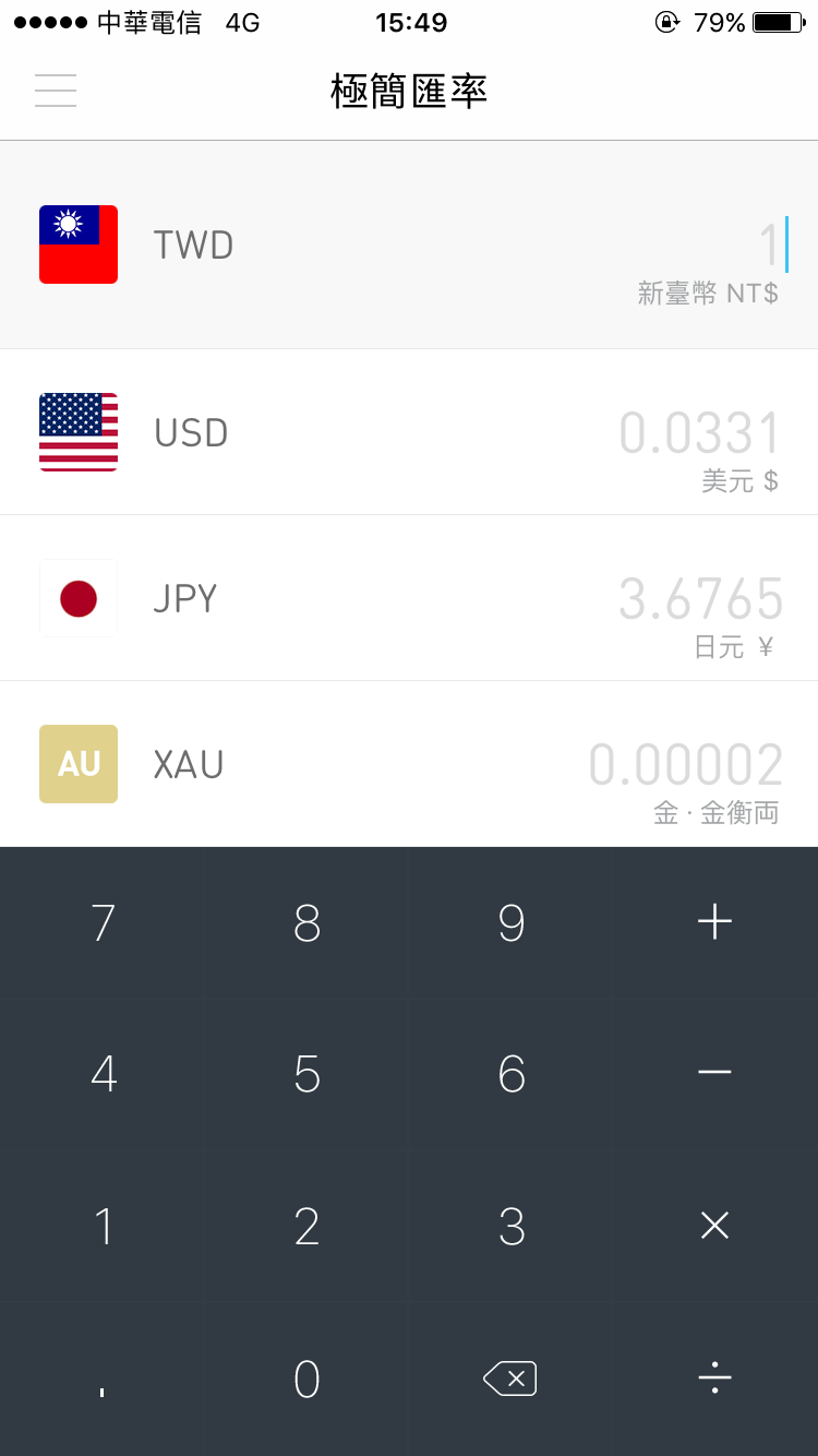極簡匯率 app