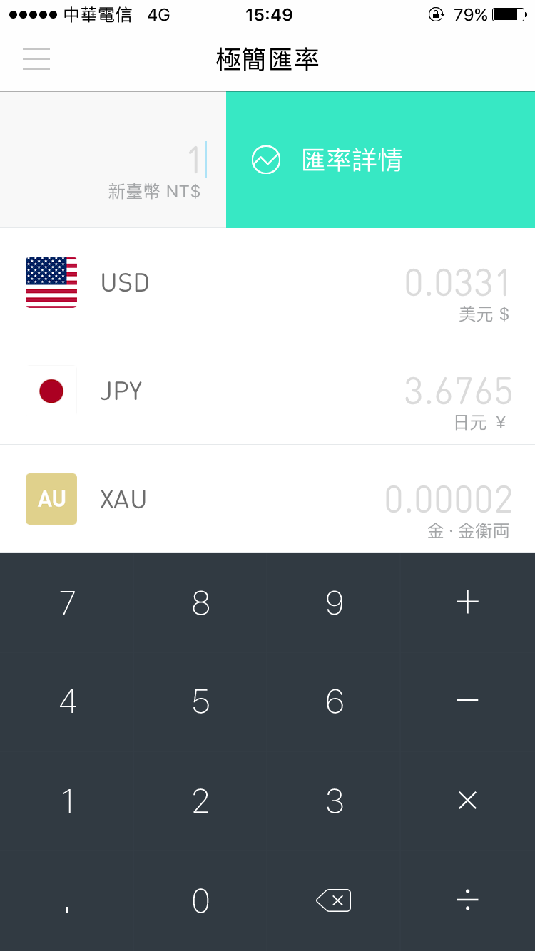 極簡匯率 app