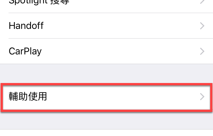 iPhone 輔助觸控 自定項目