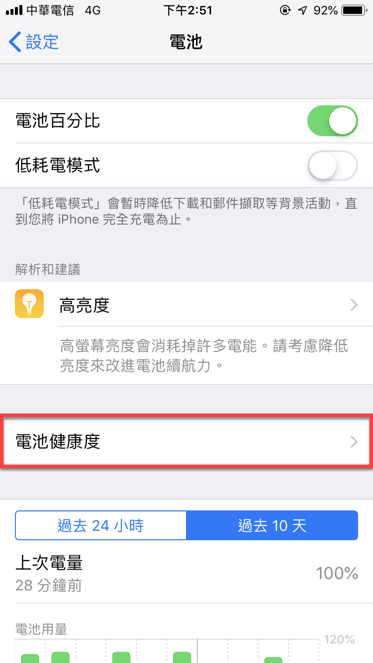 iPhone 電池健康度