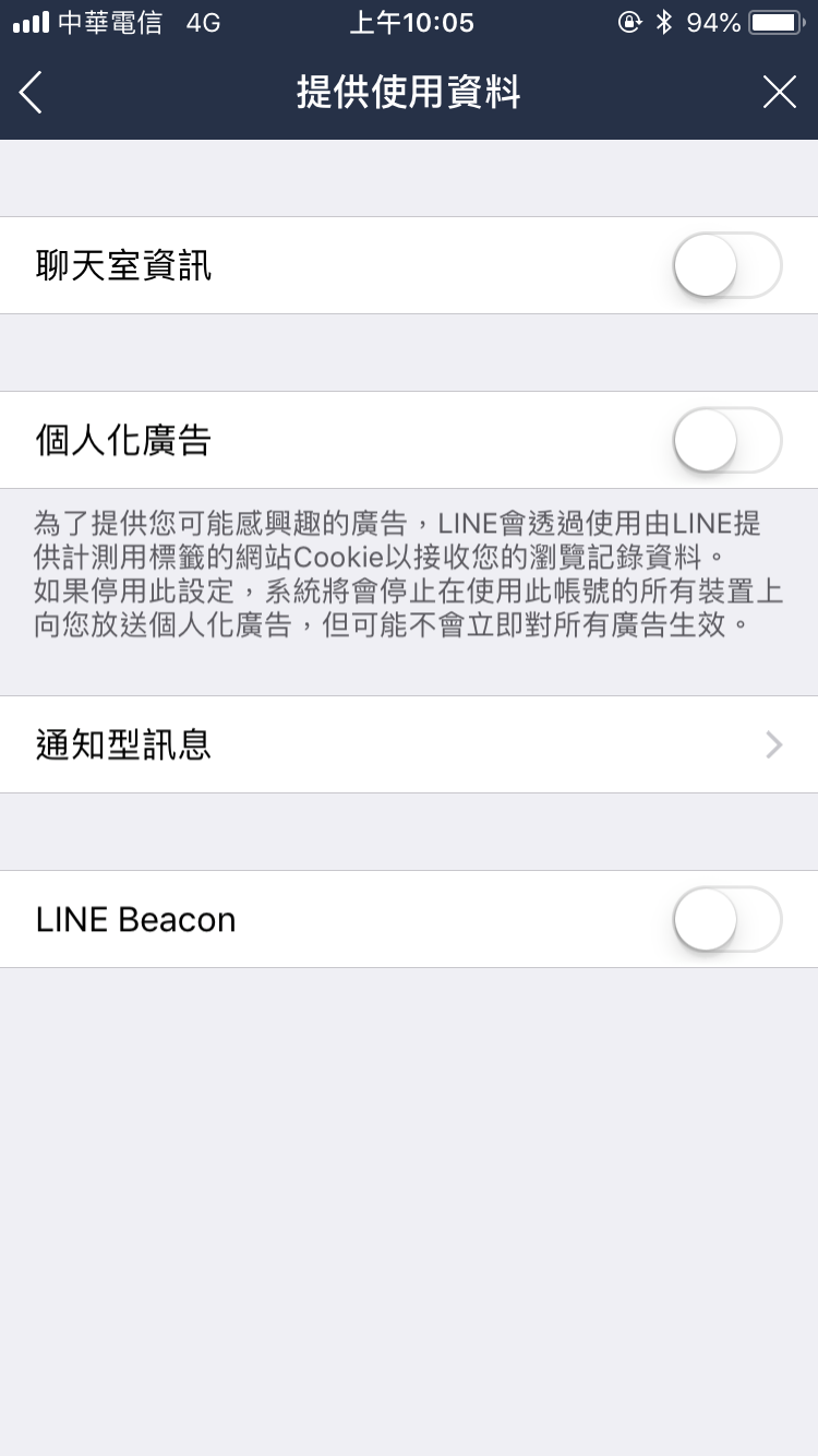 Line 隱私權政策