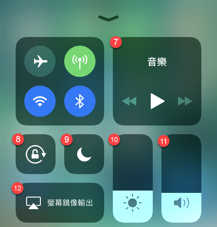 iPhone 控制中心