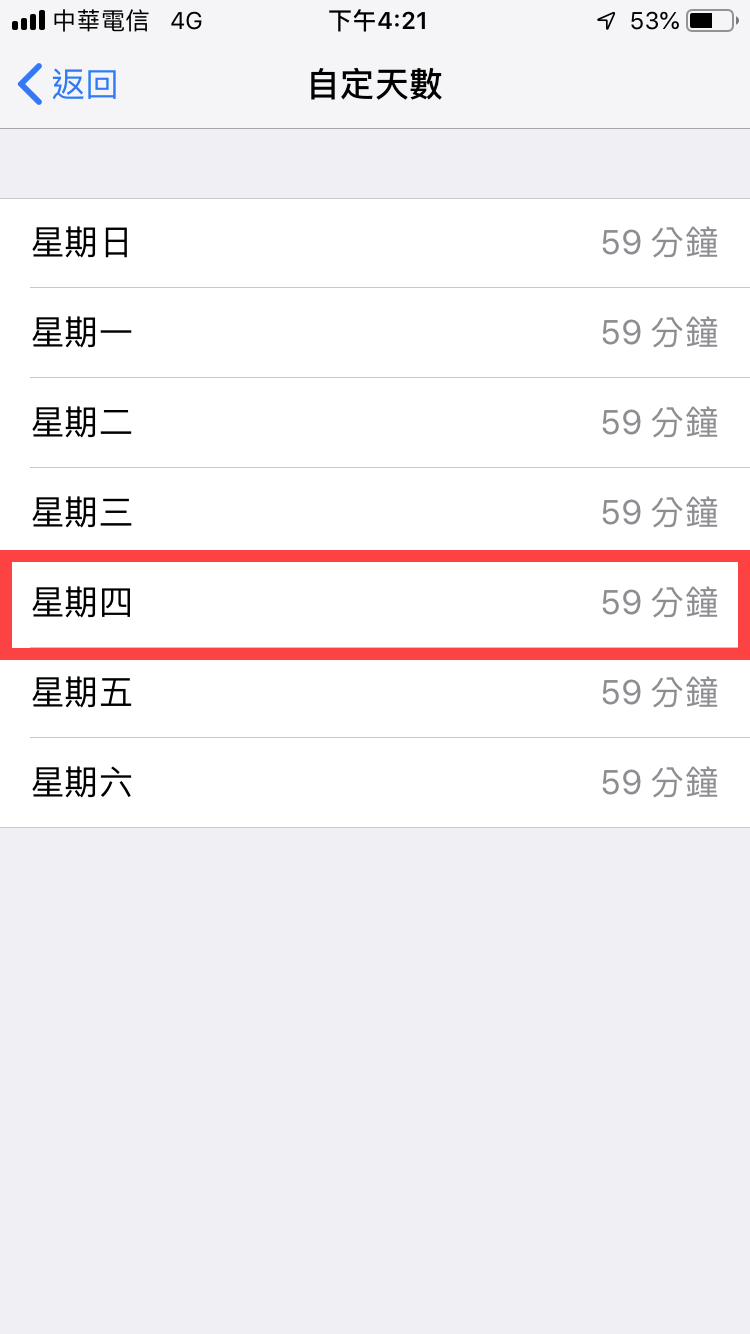 iPhone 螢幕使用時間