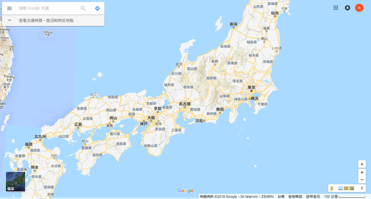 Google Maps 星球