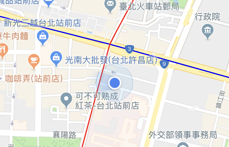 Google Map 機場導航