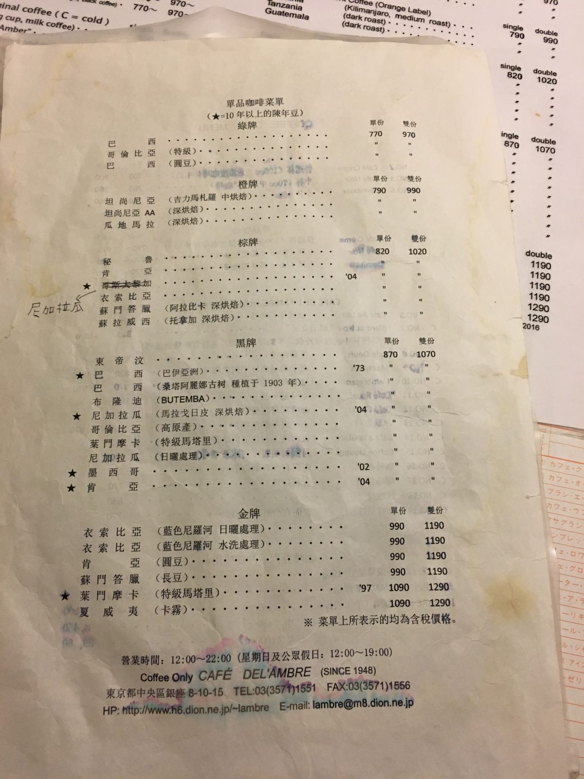【東京】銀座琥珀咖啡 Cafe De L’ambre 日本第一家咖啡專賣店 圖片6