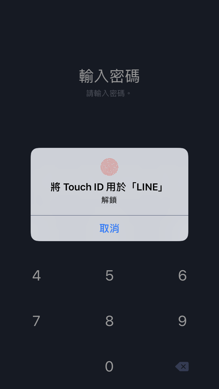 Line 密碼鎖定
