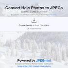 Convert Heic Photos to JPEGs線上HEIC轉JPG圖片網站服務