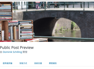 WordPress 外掛 Public Post Preview 測試文章功能 圖片1