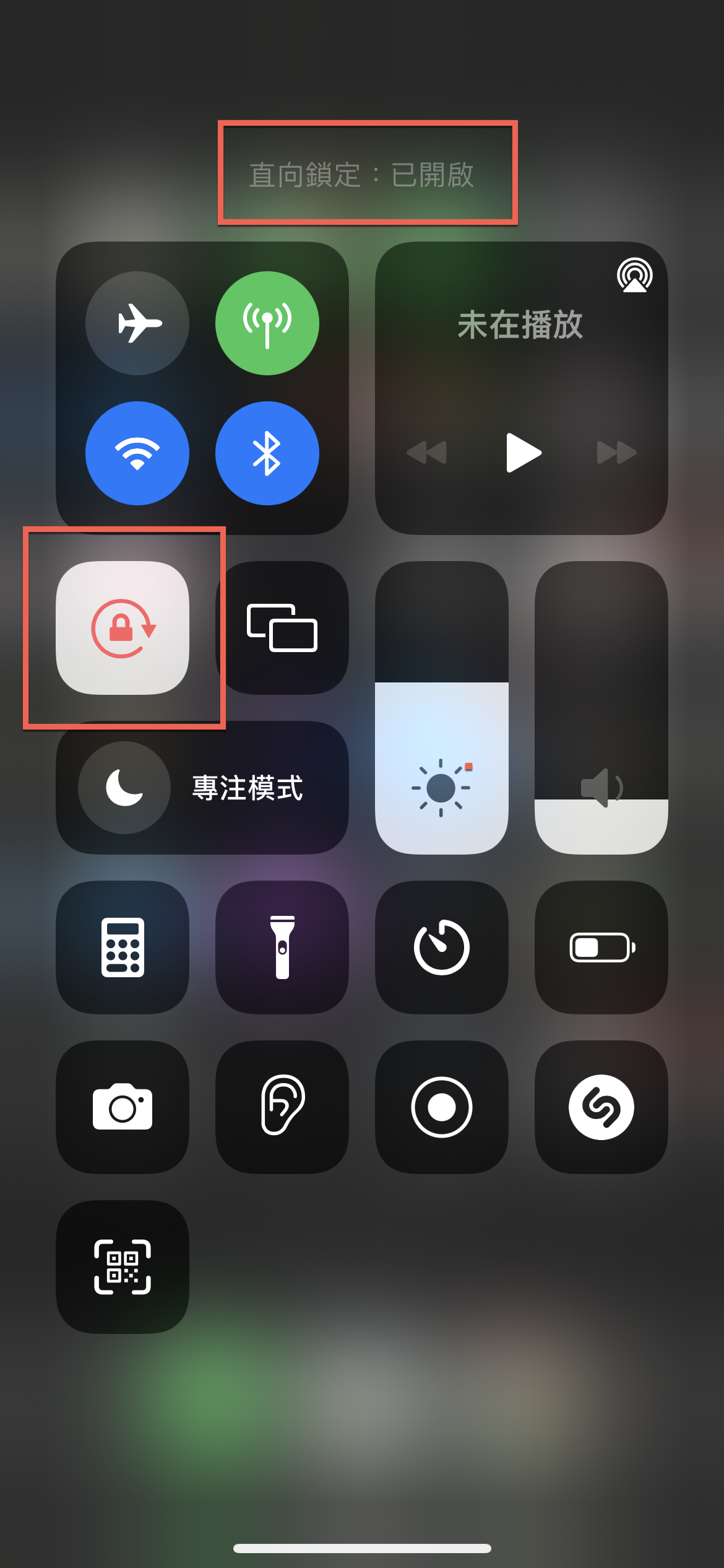 iPhone 螢幕直向鎖定