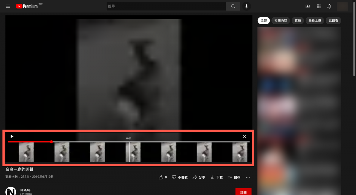 YouTube Premium 實驗室新功能「輕鬆尋找特定的影片片段」