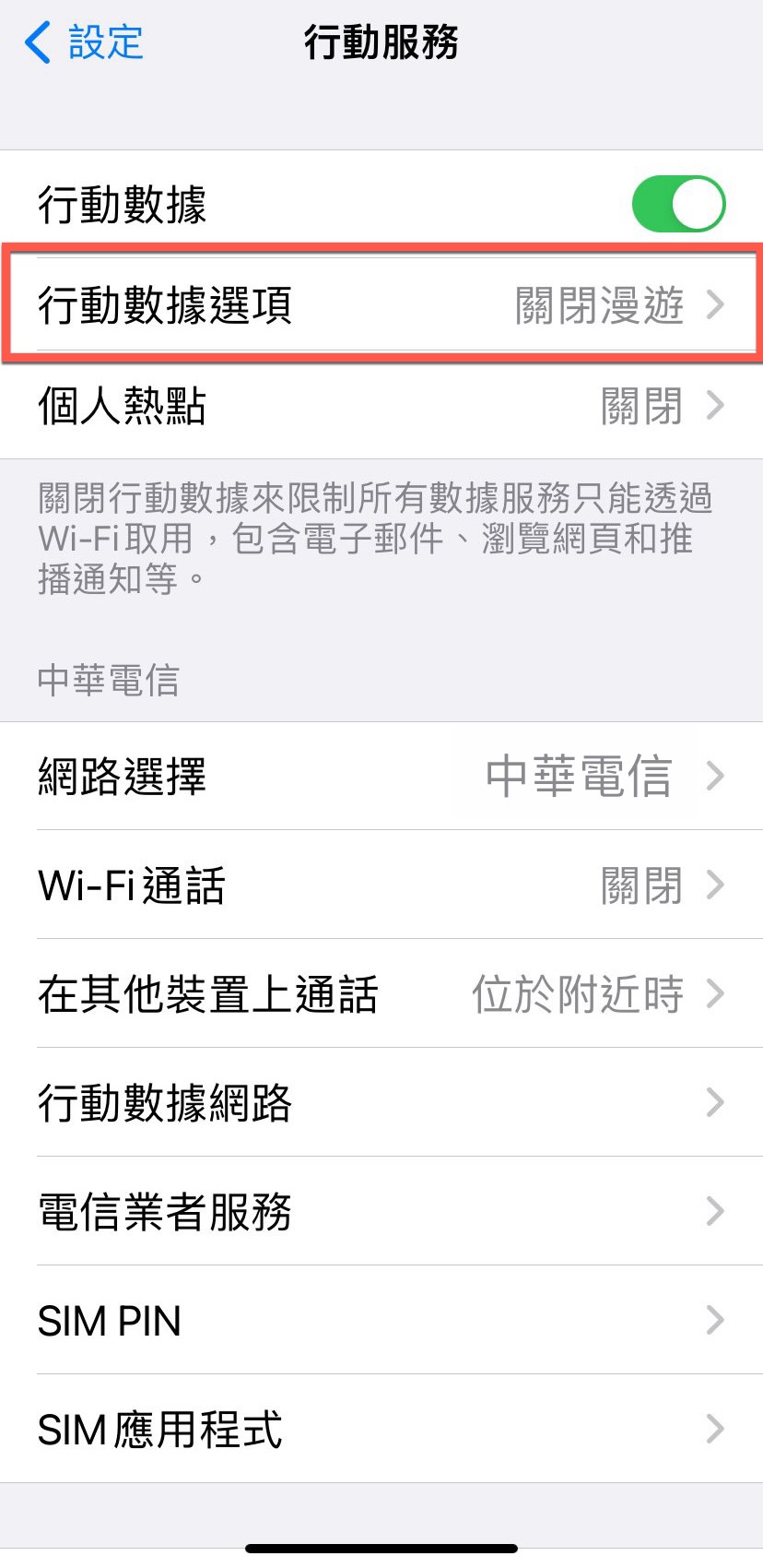 中華電信 VoLTE 及VoWiFi 服務 iPhone 使用方法教學 圖片9