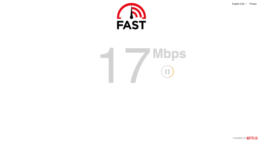 fast.com 測試網路速度的網站服務