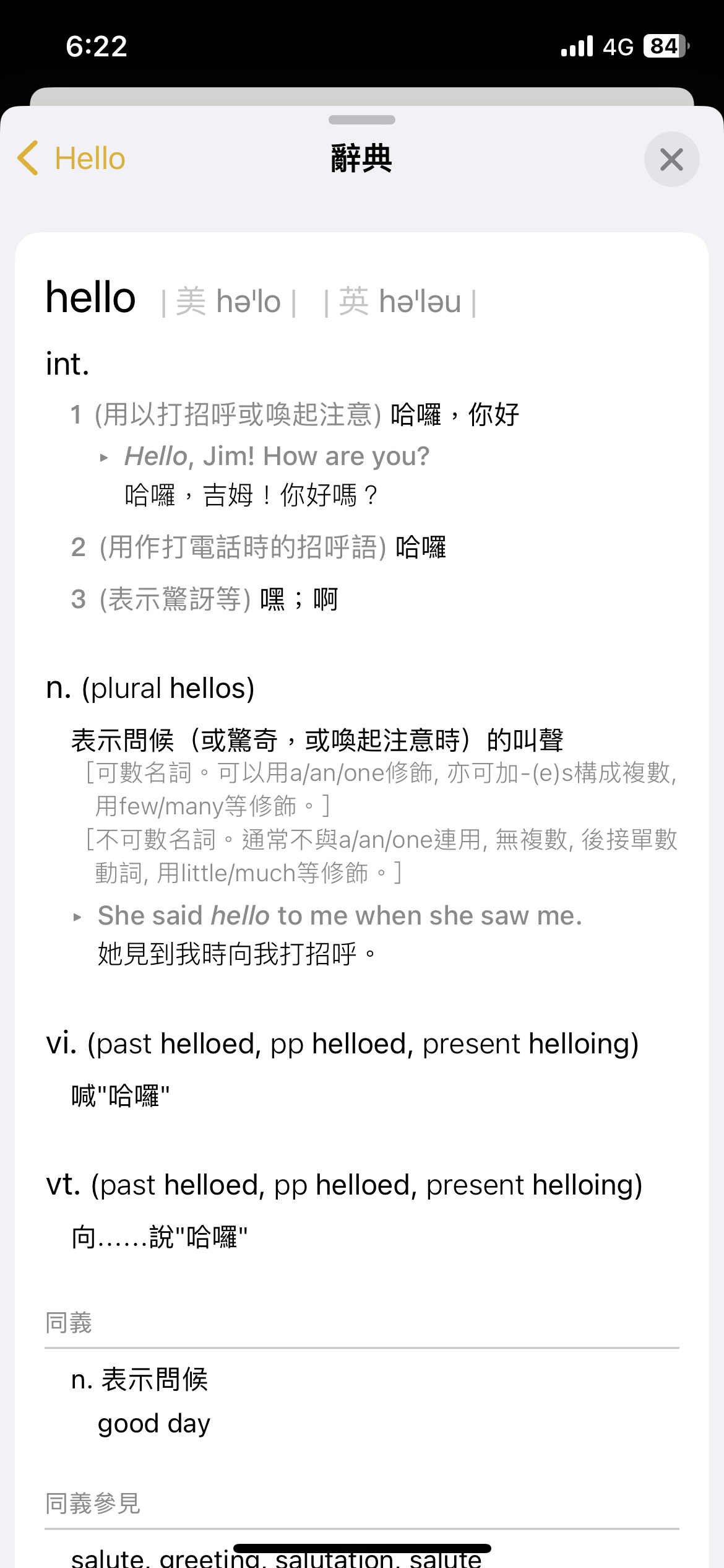 iPhone 字典各國語言單字的詞彙翻譯使用方法 圖片10