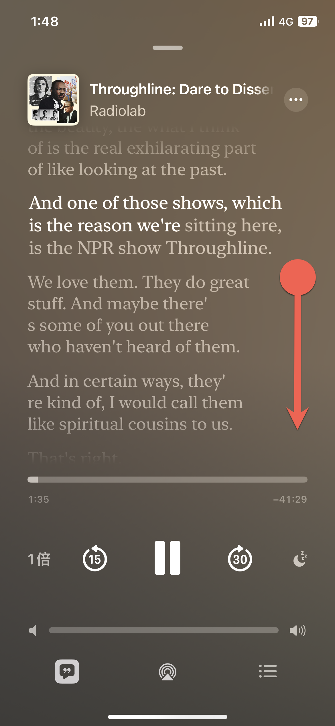 Apple Podcast 逐字稿使用方法教學 圖片3