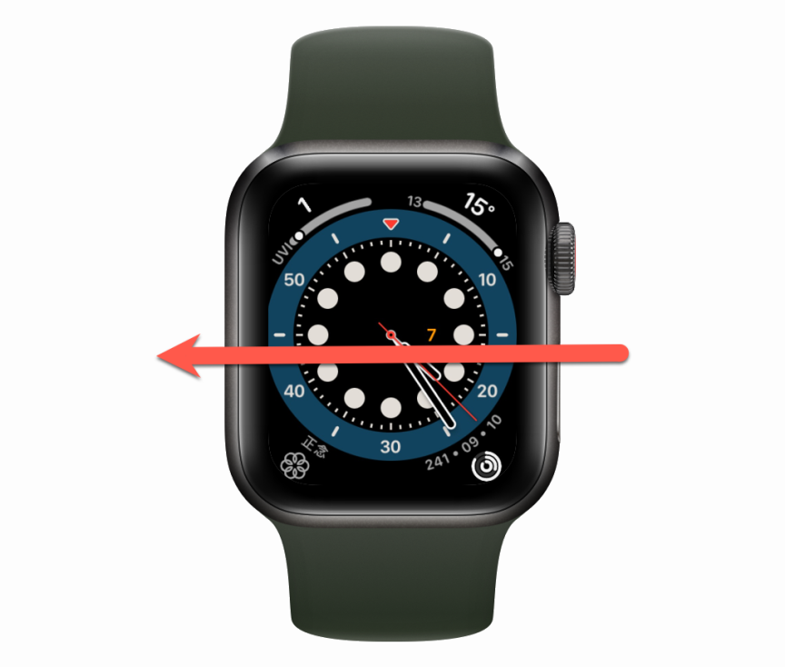 Apple Watch 設定滑動來切換錶面