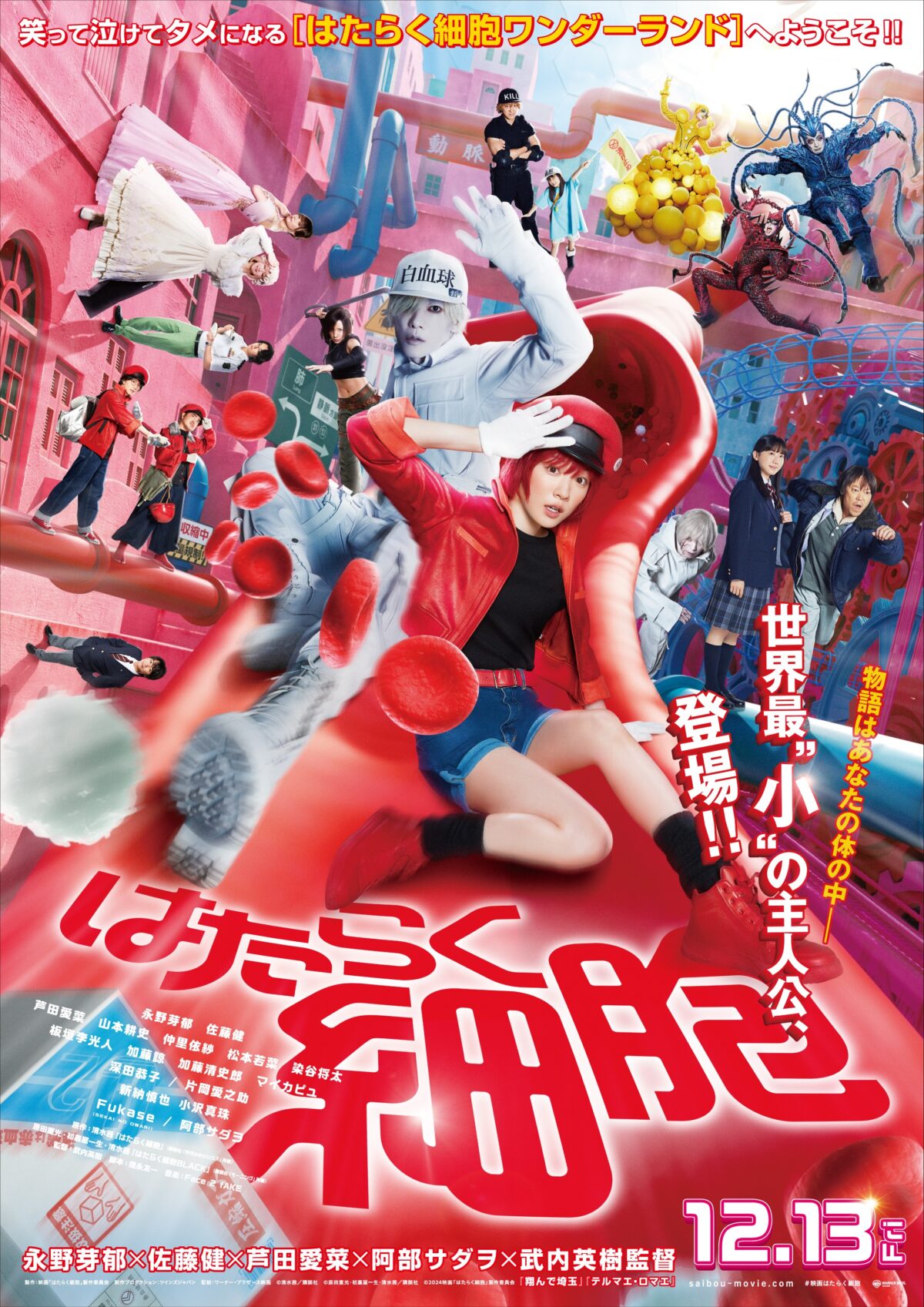工作細胞真人版電影 公開新角色演員九位 包含染谷將太、深田恭子、板垣李光人等人 圖片3