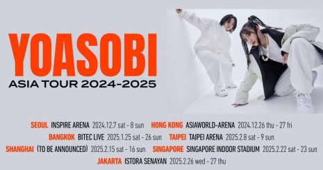 YOASOBI 宣布舉辦亞洲巡迴 將於2025年來台小巨蛋開演唱會