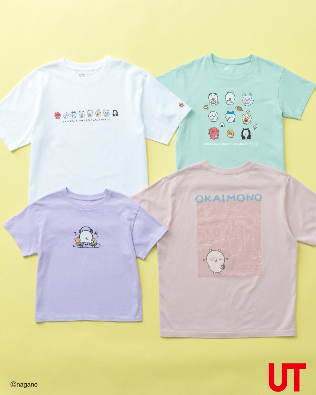 UNIQLO × nagano《吉伊卡哇》×《JOKE BEAR》聯名UT 台灣預計 6/30 開賣 圖片2