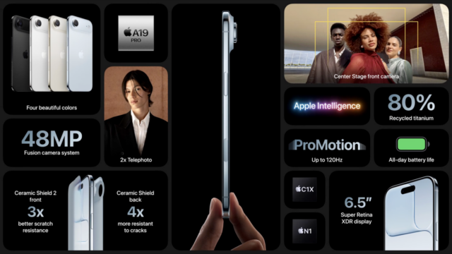2025年 Apple 秋季發表會：iPhone Air 登場！主打鈦金屬輕薄設計與 Pro 級相機 圖片1