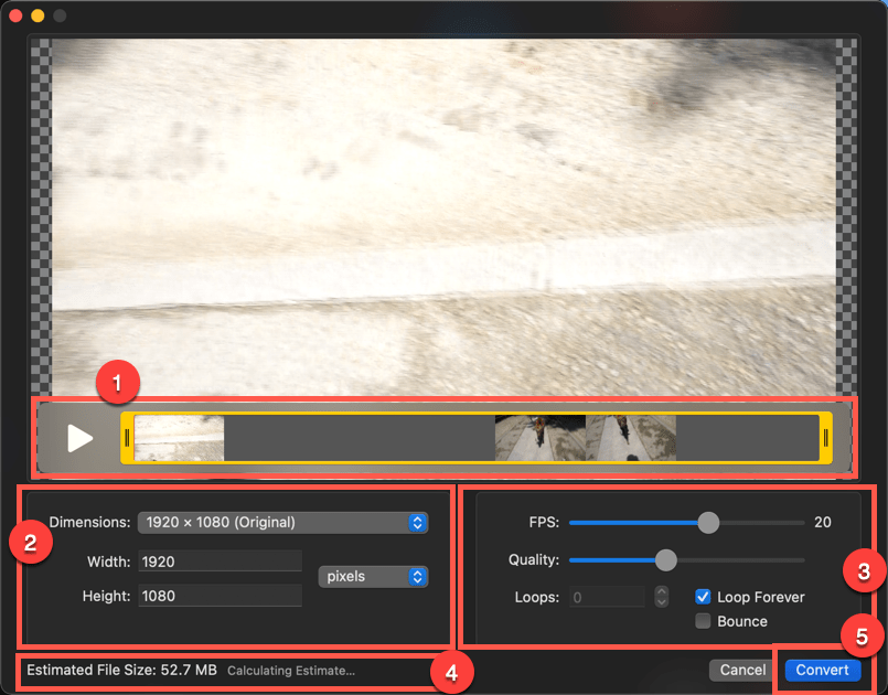 Gifski 免費將影片轉為 Gif 格式 Mac App 圖片3